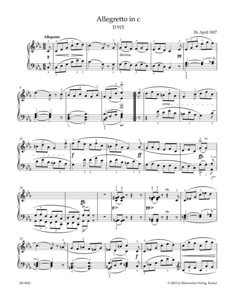 Selected Piano Pieces